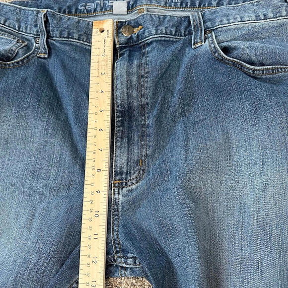 Carhartt Jeans 40x34 (37x33) Blue Denim Relaxed Fit Work Wear Casual Outdoor Men - Picture 7 of 11